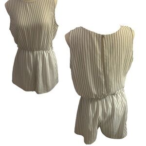 Striped Sleeveless Romper